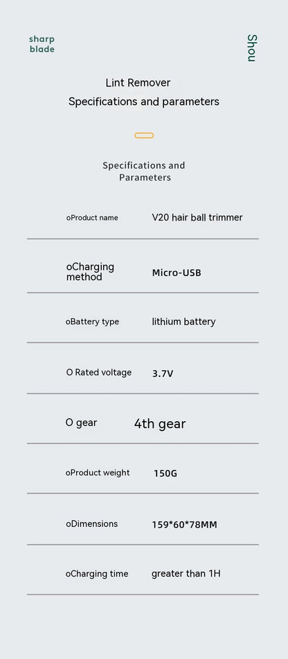 Electric Sweater Fabric Shaver